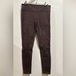 Alo Yoga Size Medium Brown Moto Leggings